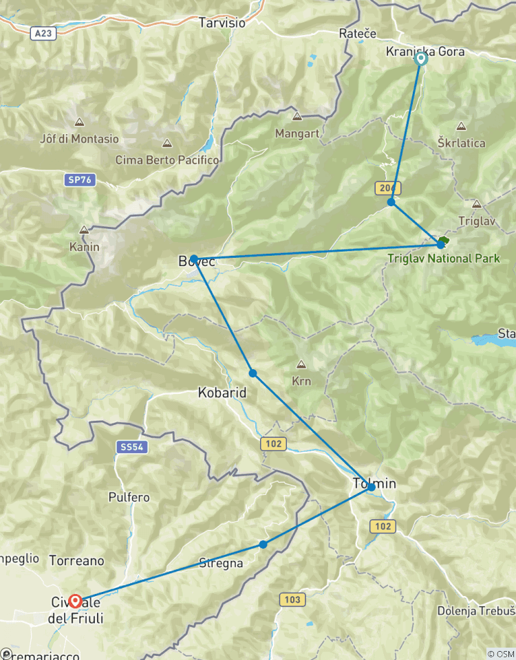 Slovenia : Hiking: Alpe Adria Trail - 8 Days Tour