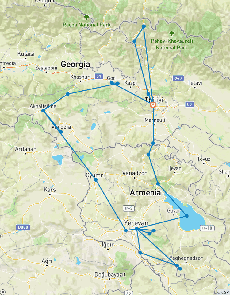 Circuito 11 días Georgia - Armenia