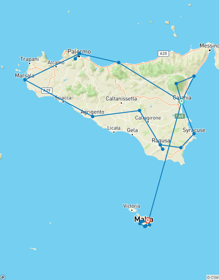 Circuito Nuevo circuito Lo mejor de Sicilia y Malta - 11 días
