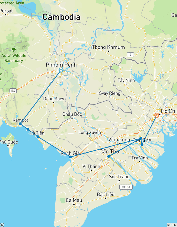 Circuito En bicicleta de Camboya a Vietnam - 12 días