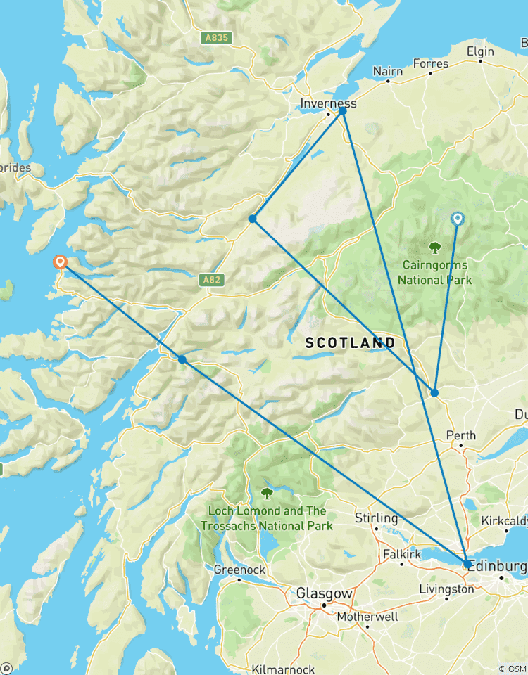 2-daagse tocht met de Jacobite-stoomtrein & The Great Glen-rondreis