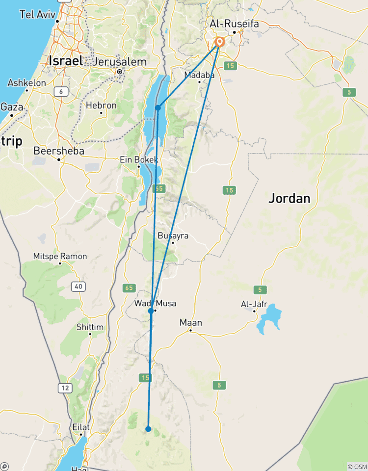 Petra, Wadi Rum and Dead Sea 4 days Tour
