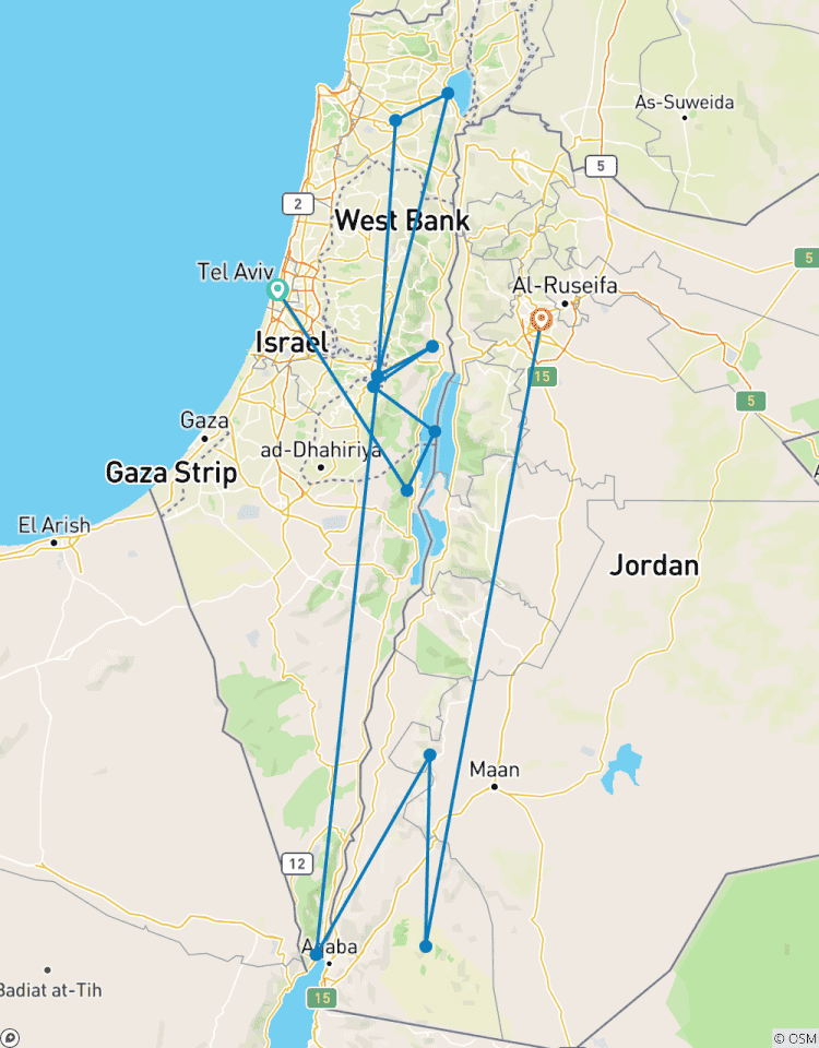 Israel and Jordan in 7 days Tour