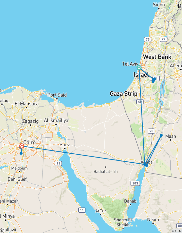 Israel, Jordan and Egypt 5 days Tour