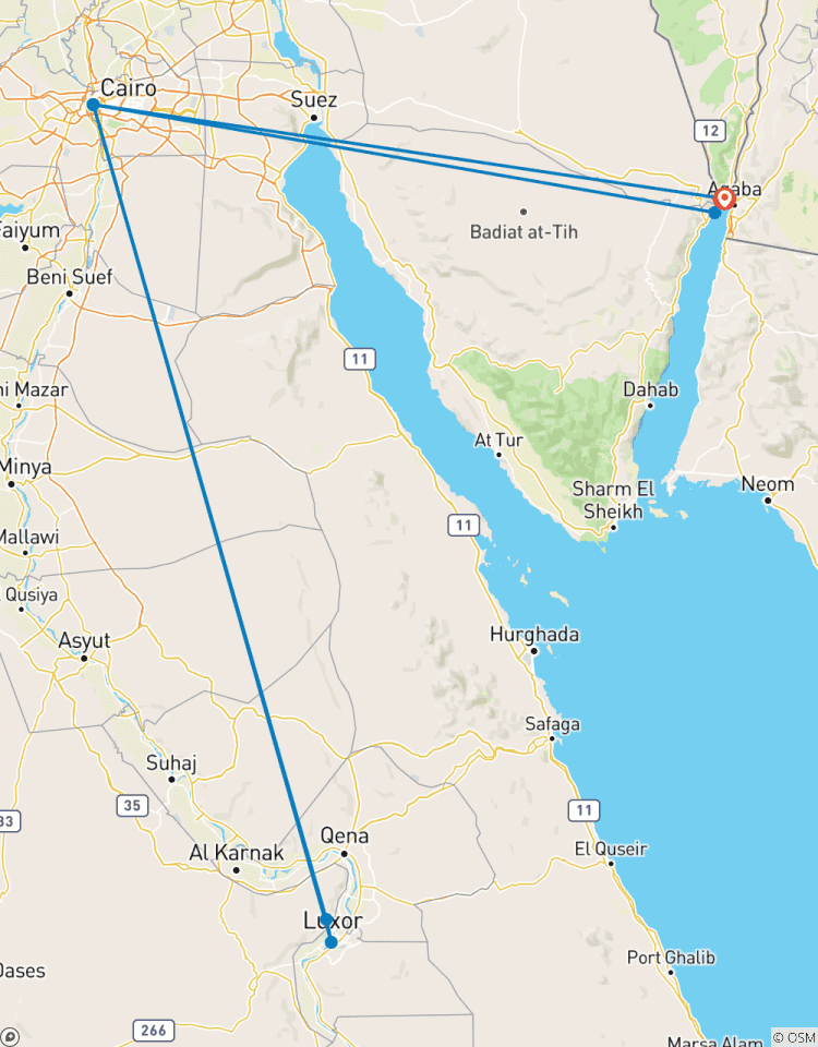 Kairo und Luxor Rundreise ab Eilat - 4 Tage Rundreise