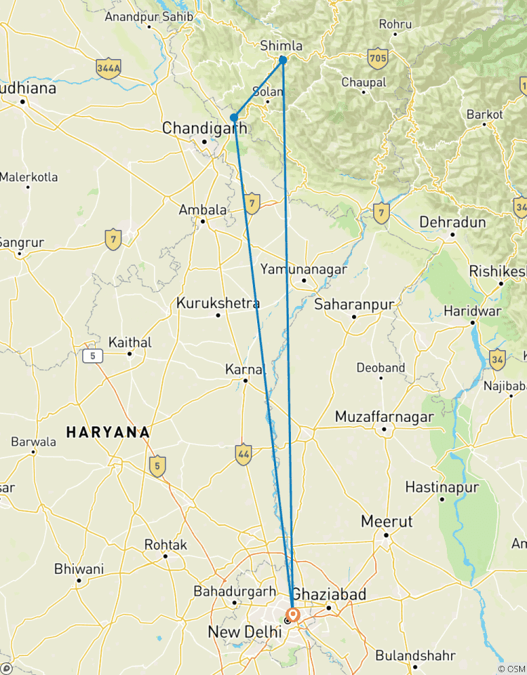 Shimla - Capitale d\'été de l\'Inde britannique circuit
