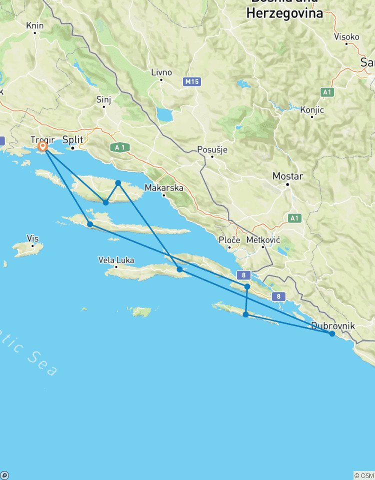 Croatia Deluxe Cruise - from Trogir Tour