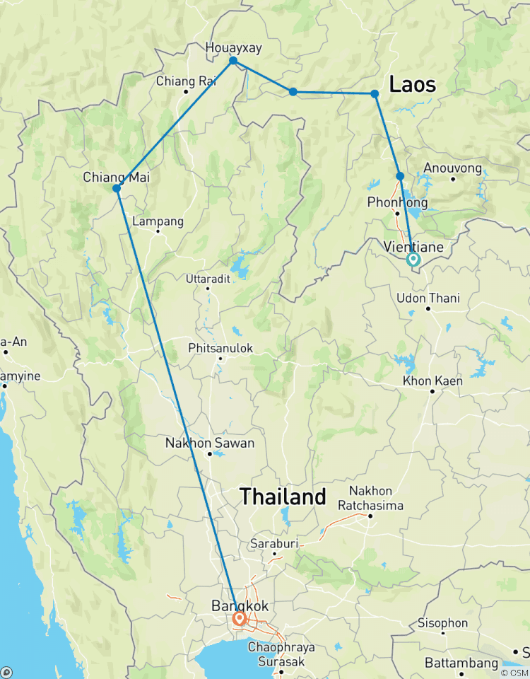 Laos to Thailand: Night Markets & Mekong Cruising Tour
