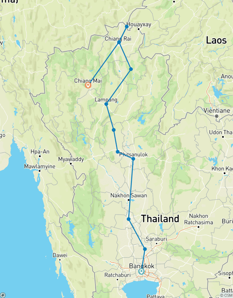 Expérience de la Thaïlande 6 jours, excursion en petit groupe (en anglais uniquement) circuit