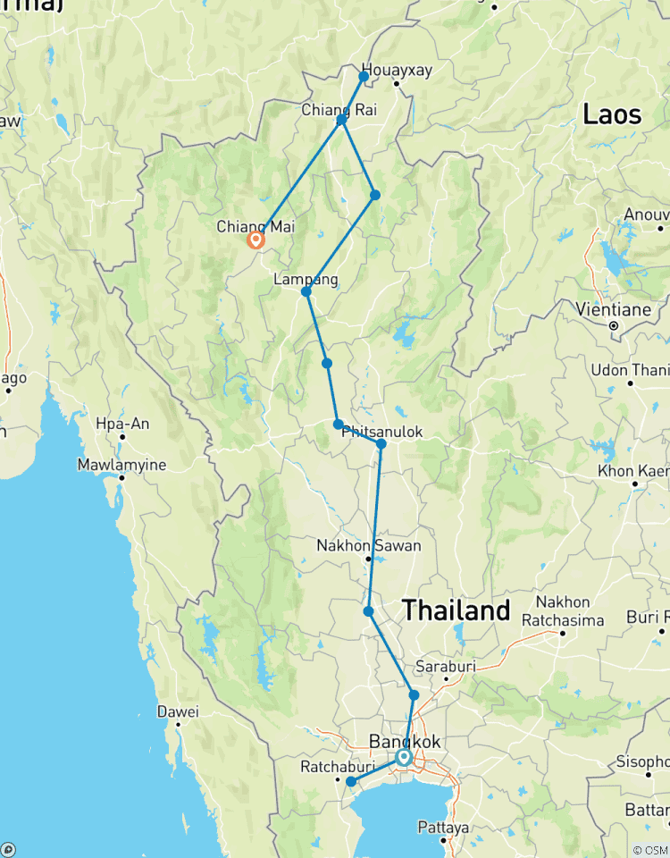 9 jours d\'exploration de la Thaïlande - De Bangkok au Nord, excursion en petit groupe (en anglais uniquement) circuit
