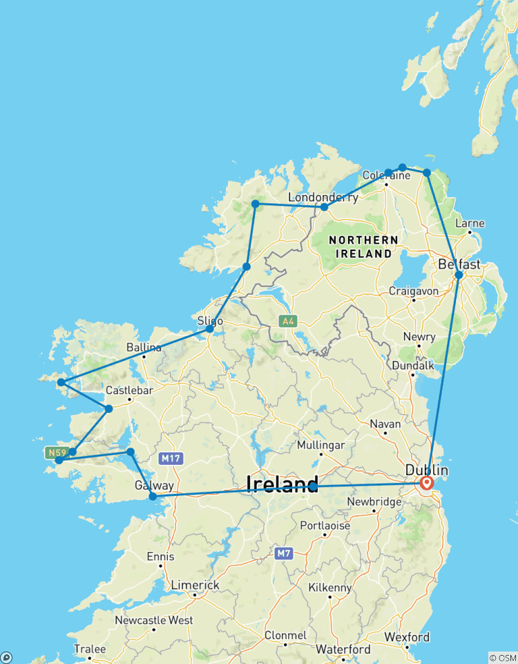 Circuito Ruta de 5 días en grupo pequeño por Irlanda del norte y la costa atlántica desde Dublín