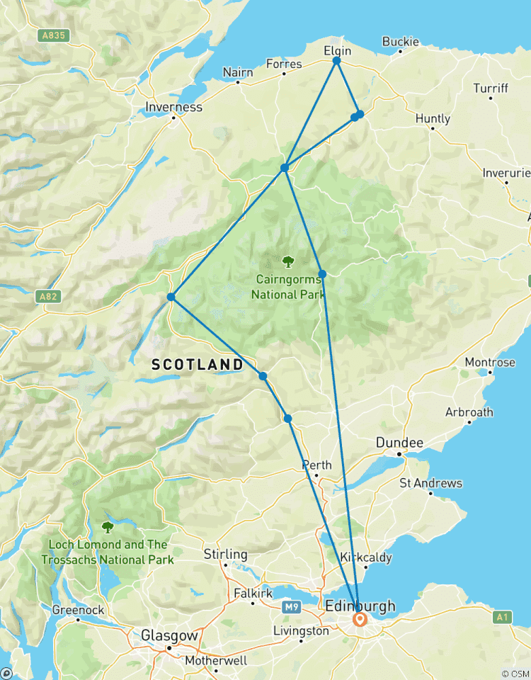 Reis over de Speyside Whisky Trail - in kleine groep - vanuit Edinburgh - 3 dagen-rondreis