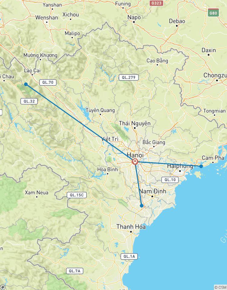 7 Tage Entdeckung von Hanoi mit Sapa-Trekking und Kreuzfahrt auf der Halong-Bucht Rundreise