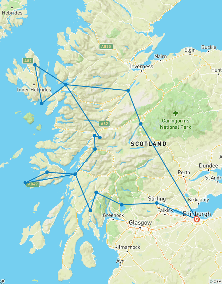 Circuito Circuito de 5 días a Iona, Mull y la isla de Skye en grupo pequeño desde Edimburgo