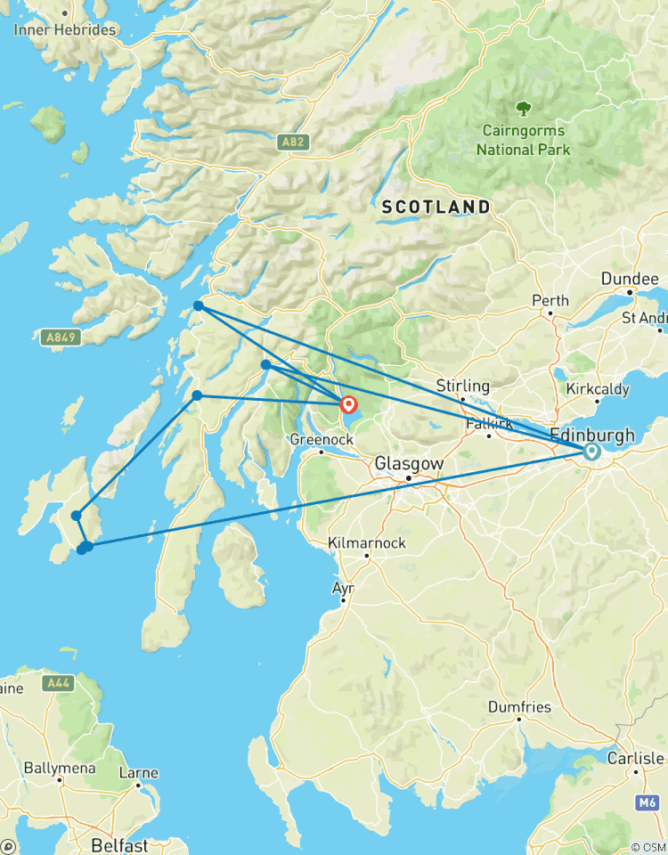 Islay & de Whiskykust – een rondreis in kleine groep – vanuit Edinburgh – incl. toegangsprijzen – 4 dagen-rondreis