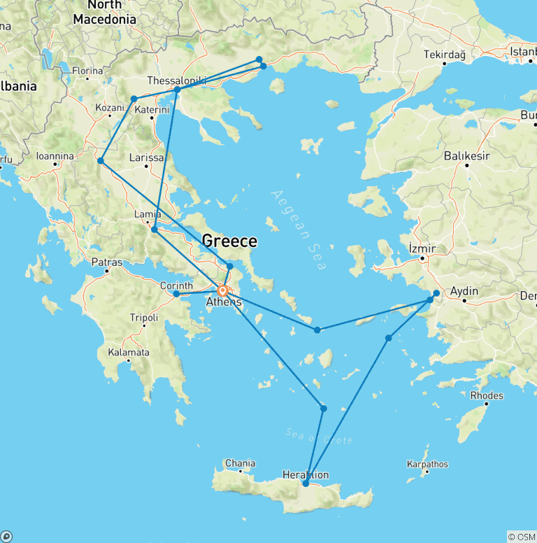 Map of Footsteps of Apostle Paul
