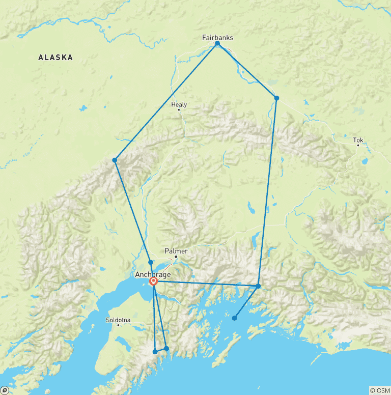 Map of Spectacular Alaska!