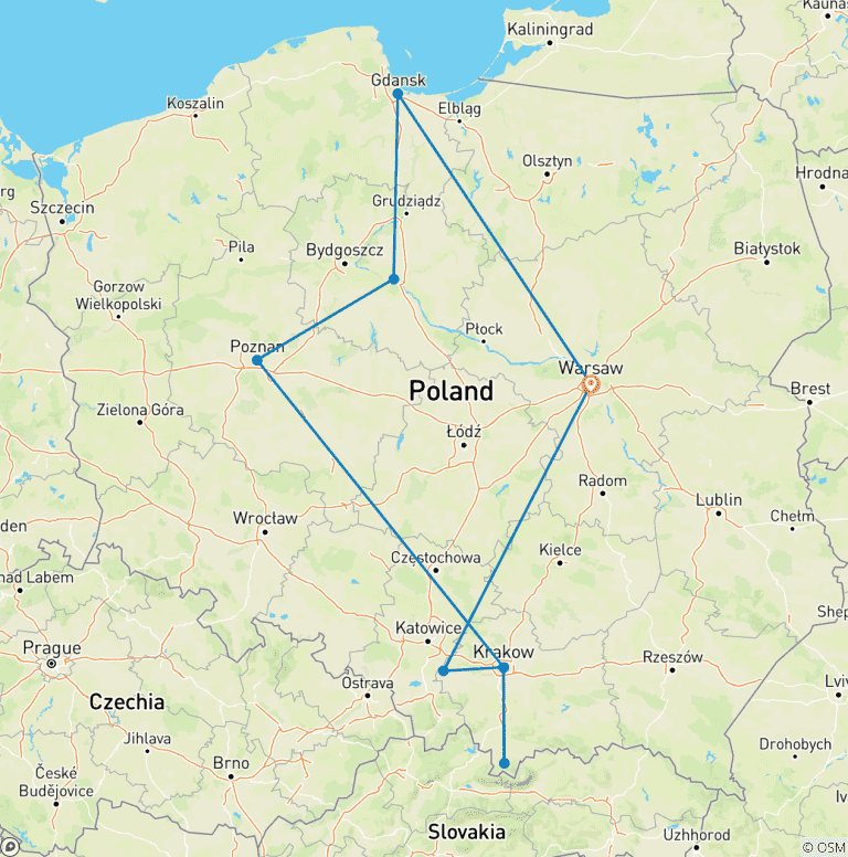 Map of Portrait of Poland