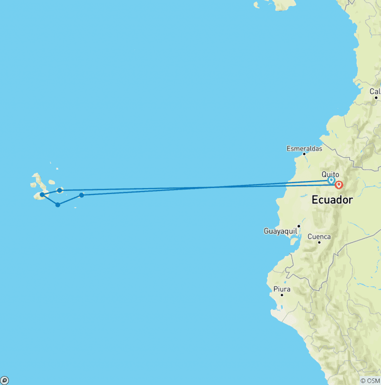 Map of Upgraded Land Galapagos