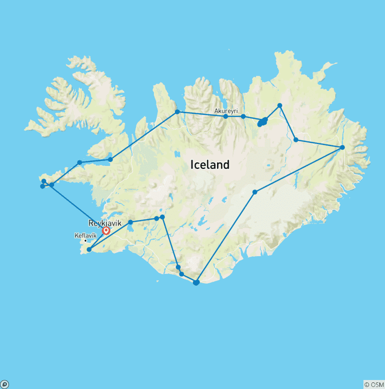Map of Iceland Explorer