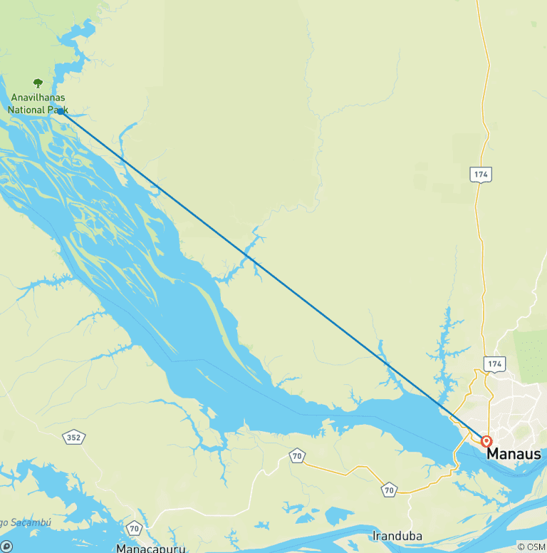 Map of Amazon Boat Cruise - 3 Days