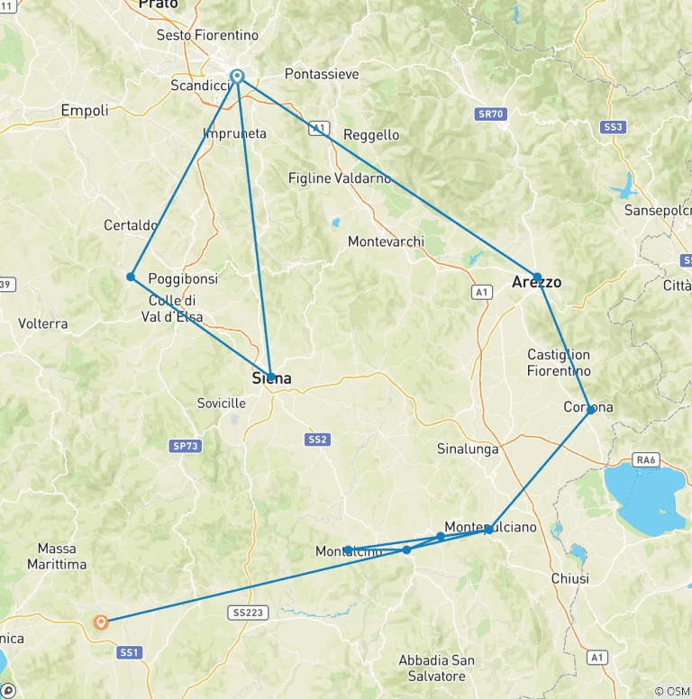 Map of Tuscany Absolute