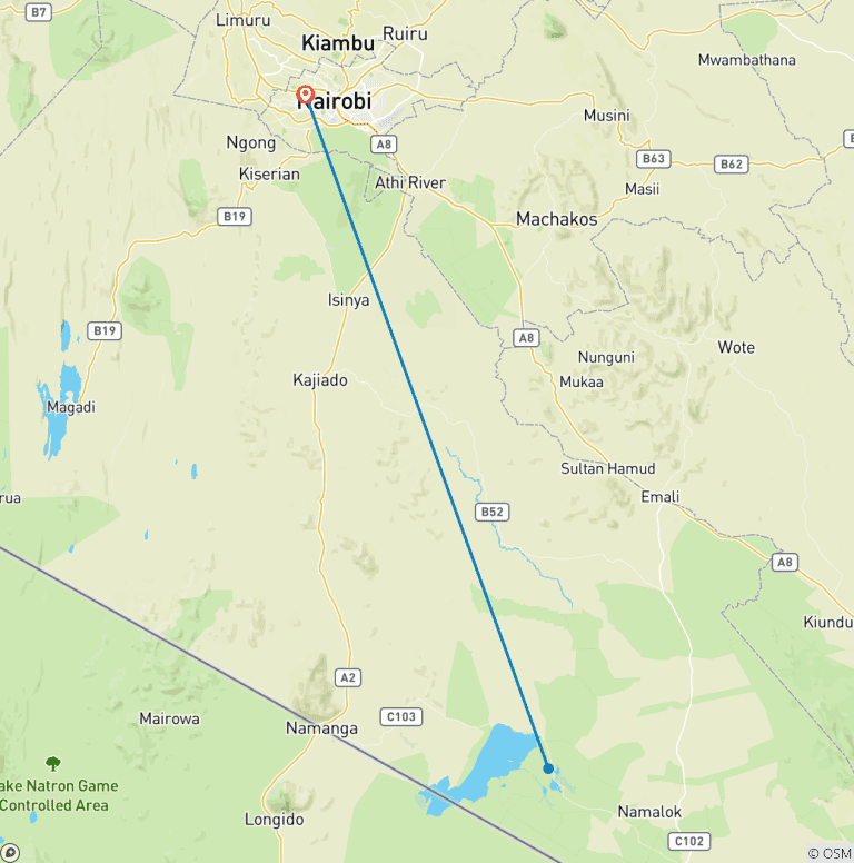 Map of 3 Day Amboseli Adventure All Inclusive - 30% Off