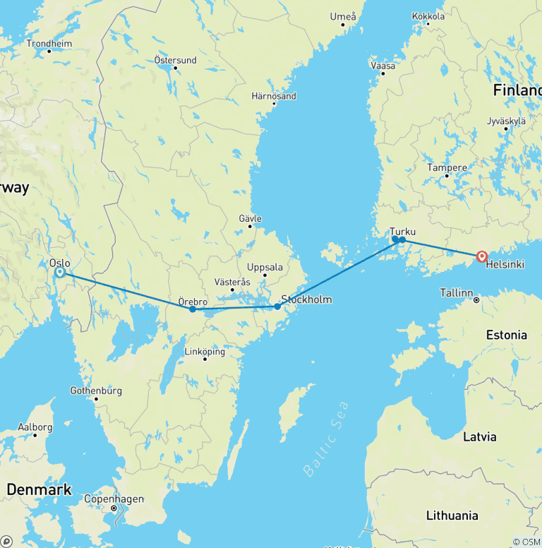Map of Scandinavian Secrets