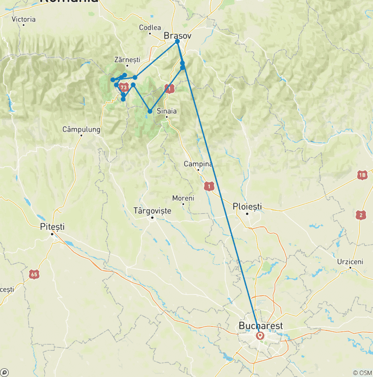 Map of Transylvanian Village Life in the Carpathian Mountains: An Eco-Certified Experience