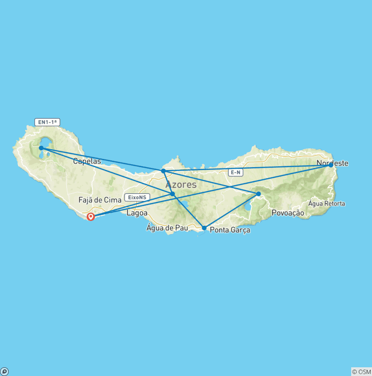 Map of Best of the Azores: 7 days in São Miguel