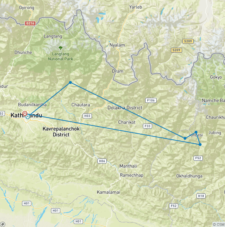 Map of Pikey Peak Trek – 10 Days