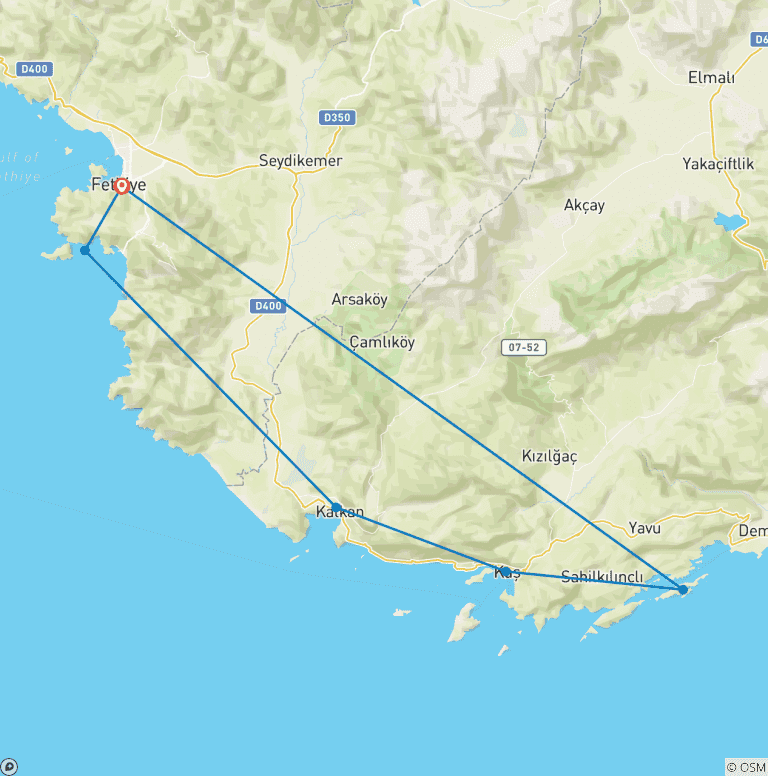 Map of Sail Turkey in Oriental Flair