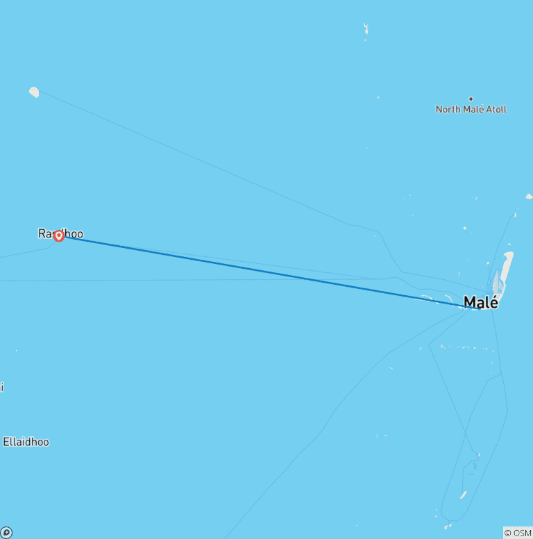 Map of HOT SALE!!! Maldives Travel Package - Rasdhoo Island!