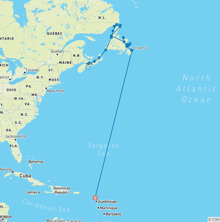 Map of Circle Newfoundland & Labrador