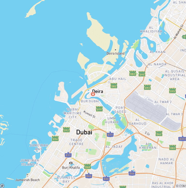 Map of Luxury Dubai Tour- 6 Nights & 7 days