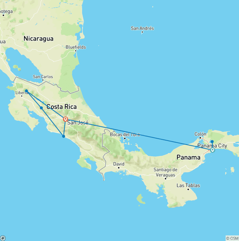 Map of Between the oceans