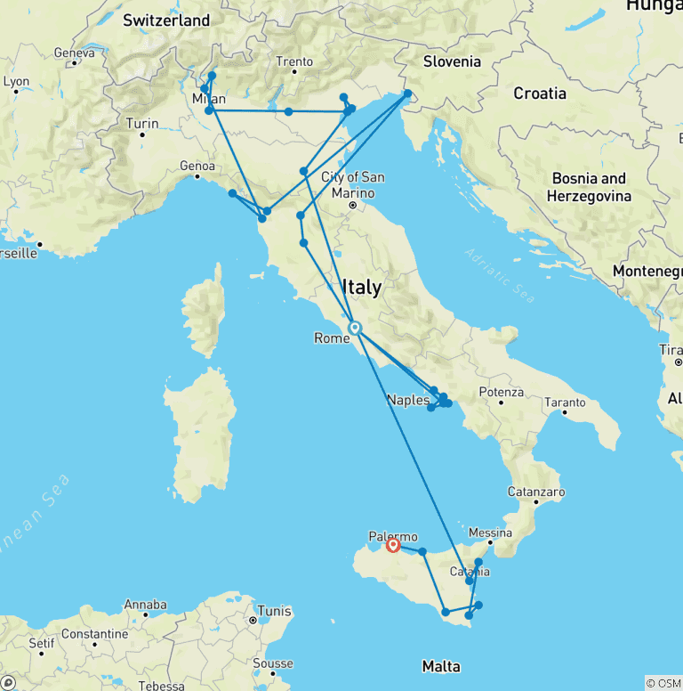 Map of Ultimate Italy (Age 27-35)