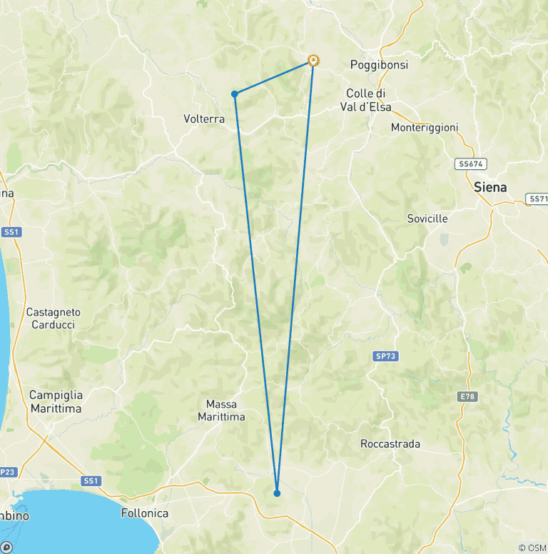 Map of Taste of Tuscany: A 3-Day Escape of Wine, Relax, and Fun