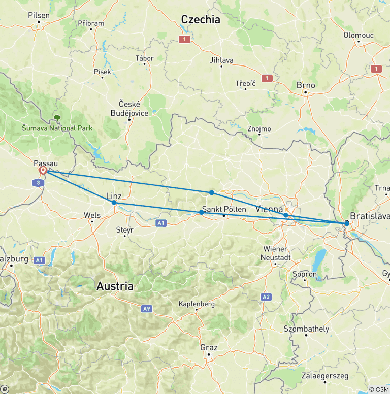 Map of Danube Discovery 2026
