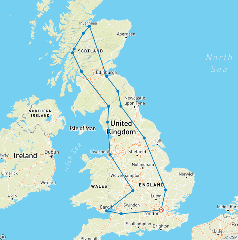 Map of Great Britain