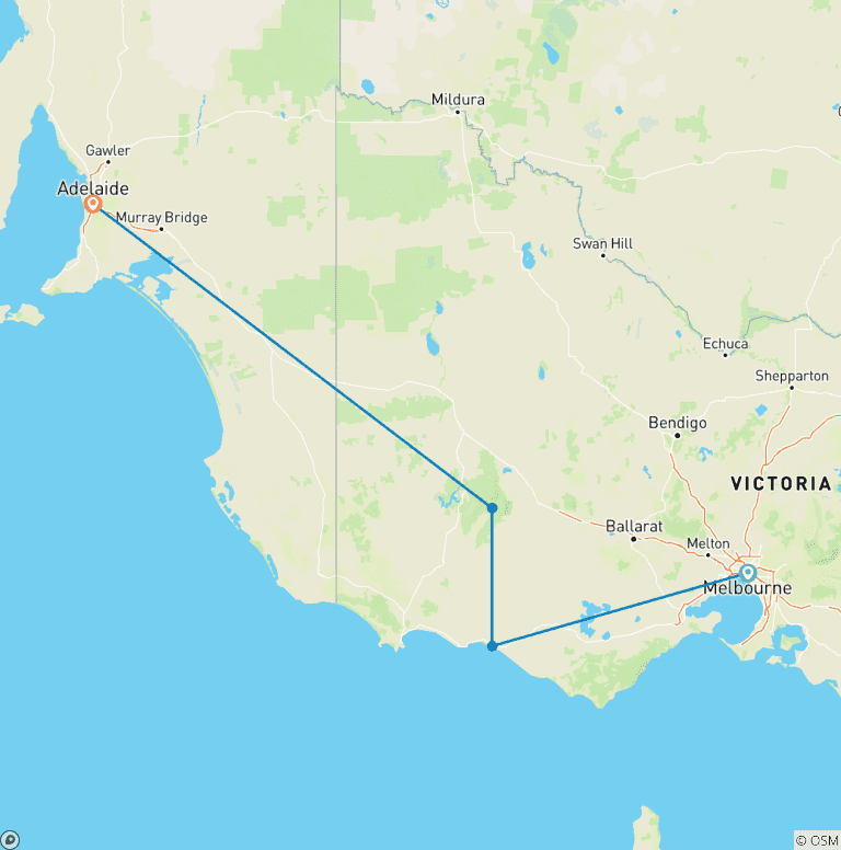 Map of Great Ocean Road & Grampians (MEL22004)