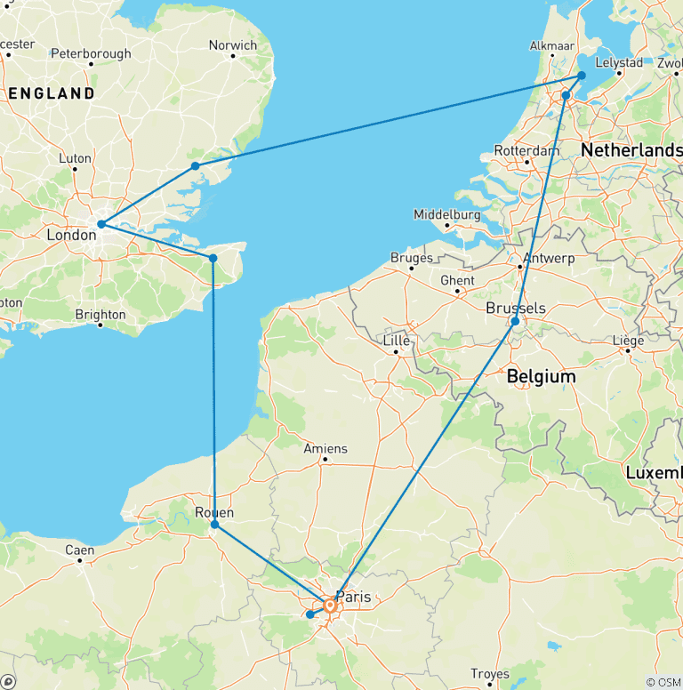 Map of European Triangle
