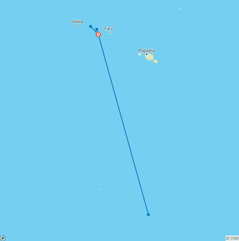 Map of Dream Yacht Charter: Bora Bora Dream
