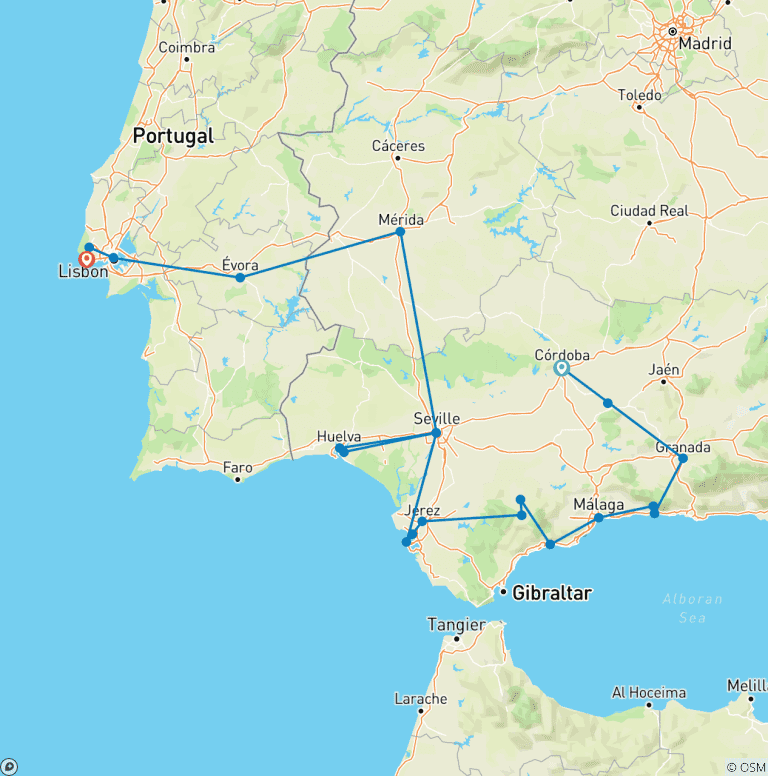 Map of Ultimate Andalusia, Ending in Lisbon