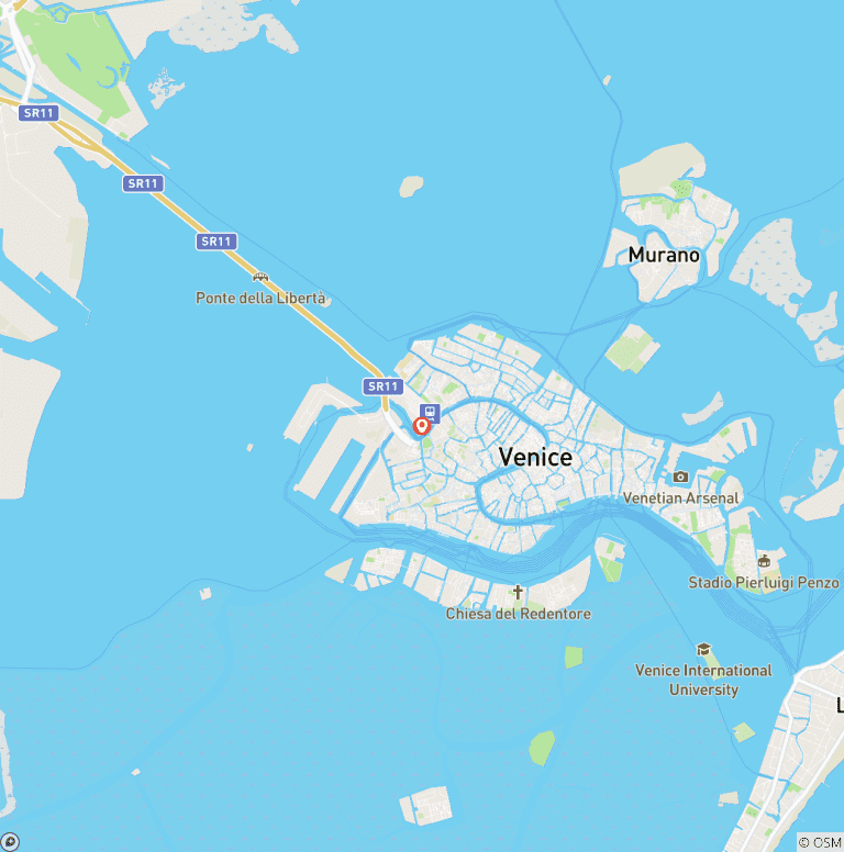 Map of Venice: The City of Love, Canals & Creativity