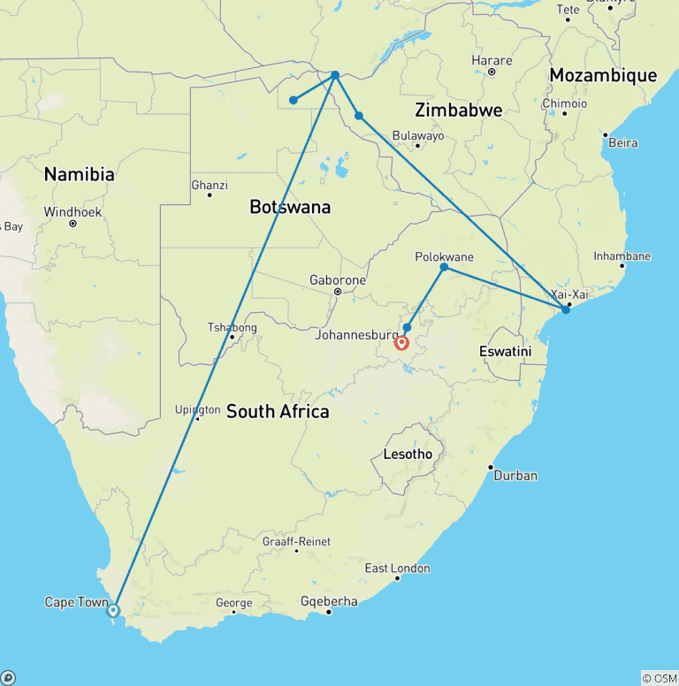 Map of Rivers & Rails of Africa 2027