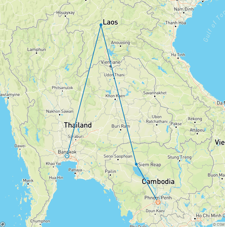 Map of Lotus Trails: A Boutique Path Through Southeast Asia