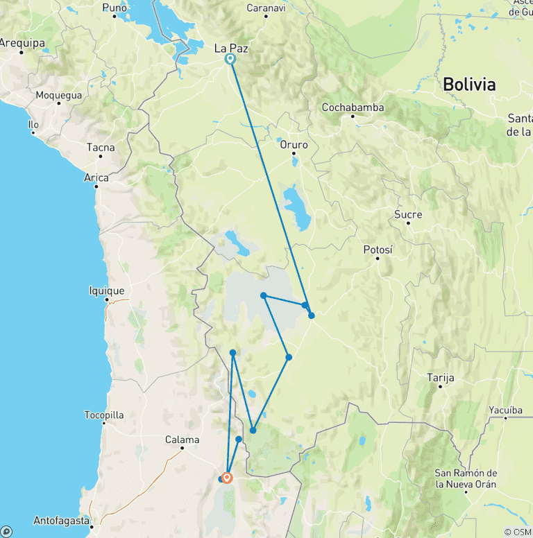 Map of Bolivia Encounter