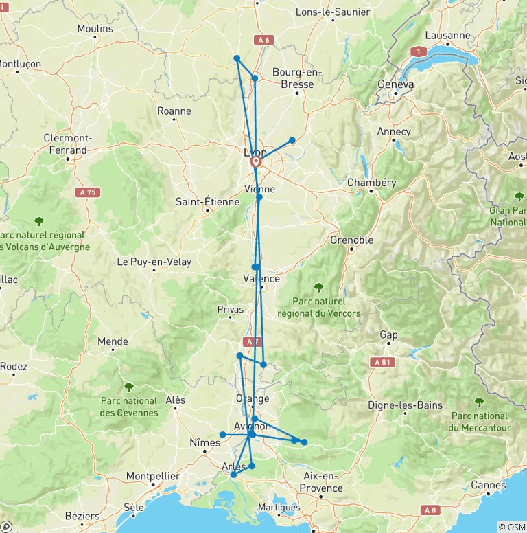 Map of Spectacular South of France 2026