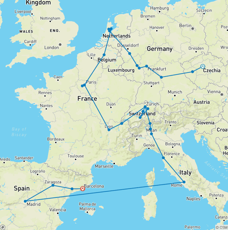 Map of European Bliss GO
